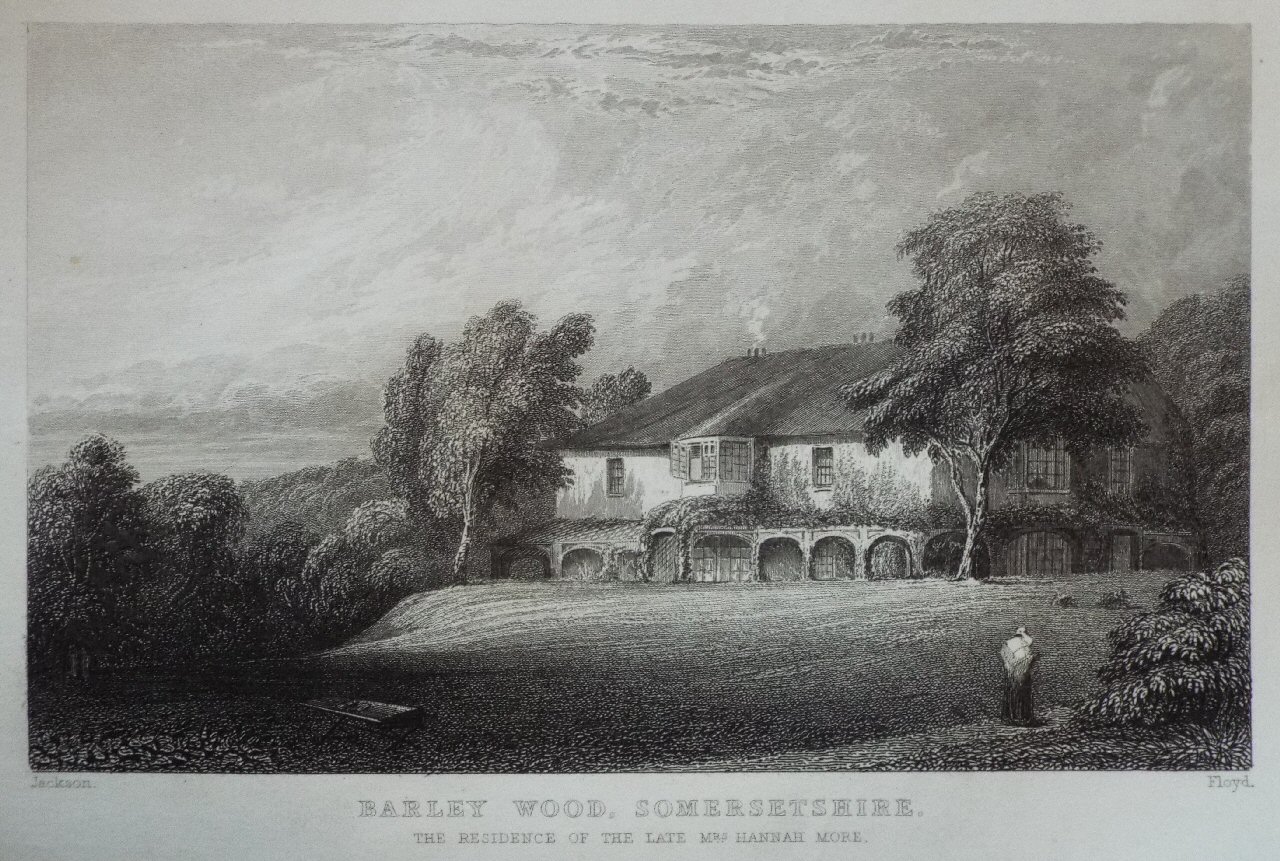 Print - Barley Wood, Somersetshire. The Residence of Hannah More. - 
